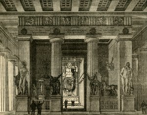 Templet i Olympia, restaurerat, 1890. av Unbekannt