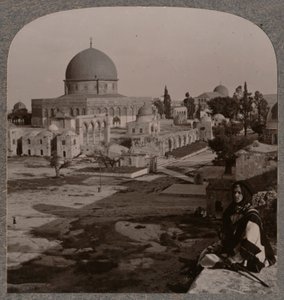 Tempelhägn, Jerusalem, ca 1900 av Unbekannt