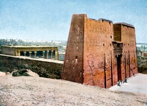 Horus tempel, Edfu, Egypten, 1900-talet av Unbekannt