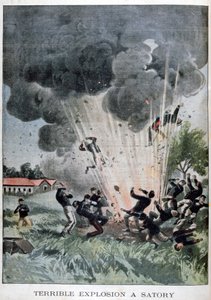 Fruktansvärd explosion vid Satory, Frankrike, 1902 av Unbekannt