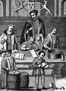 Testa vikter och mått under Henry VII:s regeringstid, England, 1497-1509 av Unbekannt