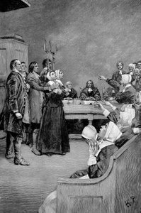 The Trial of a Witch, Amerika, 1600-talet, 1882 av Unbekannt