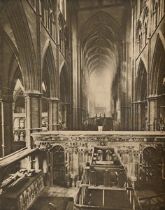 The Abbeys Grand Interior: Ser västerut från Confessorens kapell, c1935. av Unbekannt