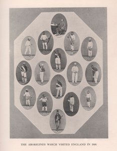 Aboriginerna som besökte England 1868, 1912. av Unbekannt