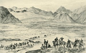 The Action on the Heights Above Charasia, 6 oktober 1879, 1901. av Unbekannt