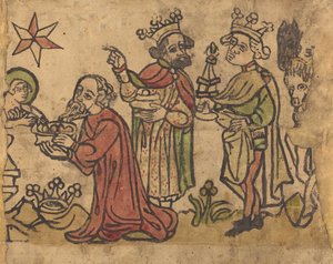 Tillbedjan av Magi, ca. 14001430. av Unbekannt