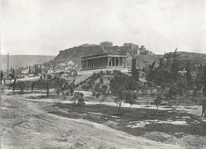 Agora och Akropolis, Aten, Grekland, 1895. av Unbekannt