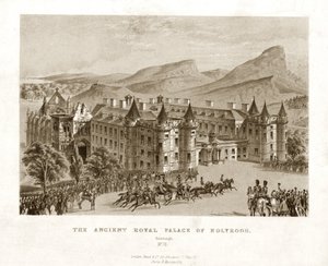 Det antika kungliga palatset i Holyrood. Edinburgh, mitten av 1800-talet av Unbekannt