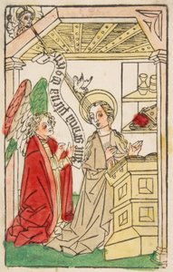 Bebådelsen, ca. 1460-70. av Unbekannt