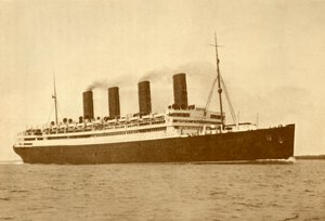 Aquitania Cunard Line, 45 647 ton, c1930. av Unbekannt
