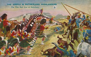 Argyll & Sutherland Highlanders. Den tunna röda linjen vid Balaclava, 1854, 1939 av Unbekannt