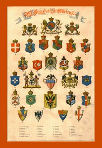 Alla nationers vapen, 1858. av Unbekannt
