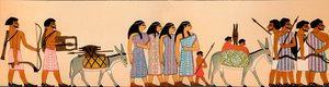 Ankomsten av en stam av semitiska nomader i Egypten, 1895 f.Kr., 1903 av Unbekannt