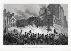 Attacken på det kungliga palatset, 1882 av Unbekannt