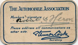 Automobilförbundet: Medlemskort, 1936 av Unbekannt