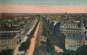 Avenue des Champs-Elysees, Paris, c1920 av Unbekannt
