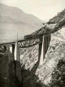 Baltschieder-viadukten på Lotschbergs stambana ..., 1935-36. av Unbekannt