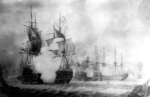 Slaget vid Cape St Vincent, 1800-talet av Unbekannt