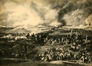 Slaget vid Borodino, 7 september 1812, 1921. av Unbekannt