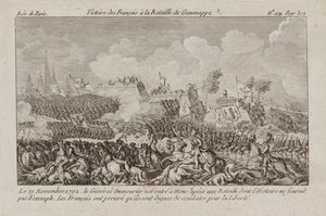 Slaget vid Jemappes, 1792. av Unbekannt