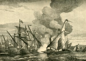 Slaget vid Lepanto, 1571, 1890. av Unbekannt