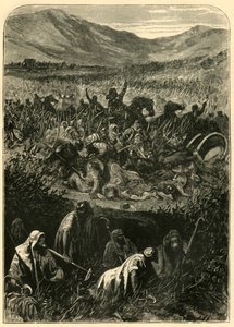 Slaget vid Michmash, 1890. av Unbekannt