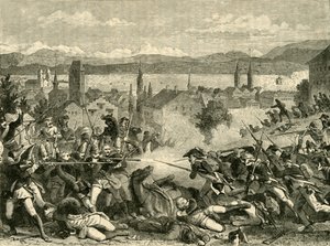 Slaget vid Zürich, 1799, 1890. av Unbekannt