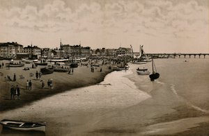 The Beach, Yarmouth, c1880. av Unbekannt