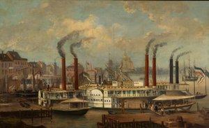 The Belle Creole i New Orleans, ca. 1845-1849. av Unbekannt