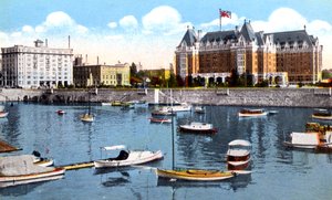 Belmont Building, Union Club and Empress Hotel, Victoria, British Columbia, Kanada, c1900-talet av Unbekannt