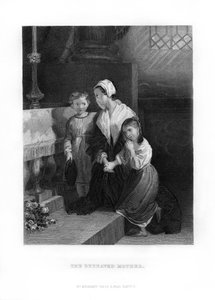 Den sörjande modern, 1872 av Unbekannt