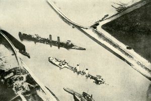 Blockeringen av Zeebrugge hamn, 1919. av Unbekannt