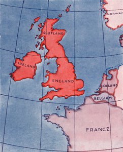 Brittiska öarna och Frankrike, Belgien och Holland vid middagstid i mitten av sommaren 1935 av Unbekannt