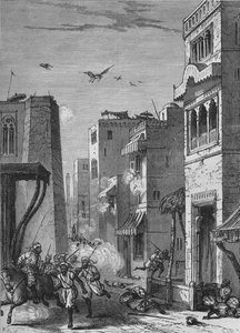 De brittiska trupperna på väg in i Moultan, c1880 av Unbekannt