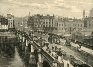 Broomielaw Bridge, Glasgow, 1898. av Unbekannt