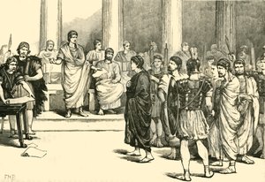 The Catilinarian Conspirators Before The Senate, 1890. av Unbekannt