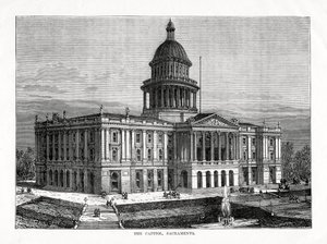 The Capitol, Sacramento, Kalifornien, USA, 1877 av Unbekannt