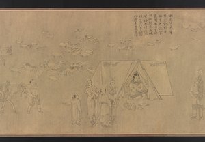 Cai Wenjis fångenskap, Mingdynastin, 1300-1400-talet. av Unbekannt