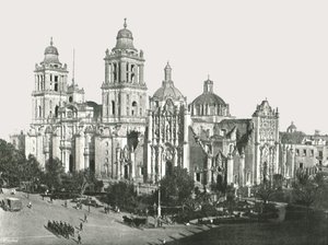 Katedralen, Mexico City, Mexiko, 1895. av Unbekannt