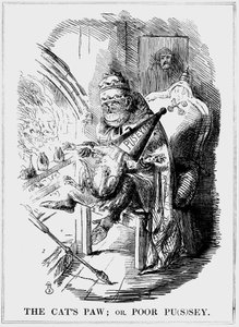 The Cats Paw: or Poor Pussey, 1850 av Unbekannt