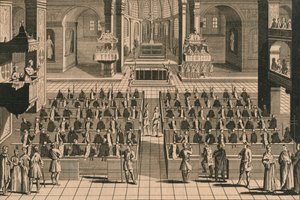 Firandet av Auto-Da-Fee eller Act of Faith in the Inquisition, 1769 av Unbekannt