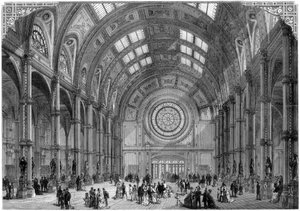 The Central Hall, Alexandra Palace, London, 1875 av Unbekannt