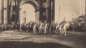 Nicholas II:s ceremoniella inträde i Moskva den 9 maj 1896, 1896 av Unbekannt