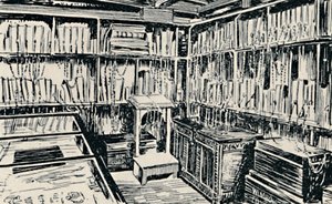 The Chained Library i Wimborne, 1929 av Unbekannt