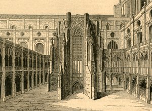 The Chapter House of Old St. Pauls, från Hollars vy, 1897. av Unbekannt