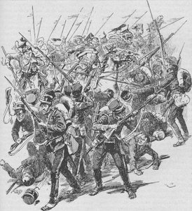 The Charge of the Austrian Lancers, 1902 av Unbekannt