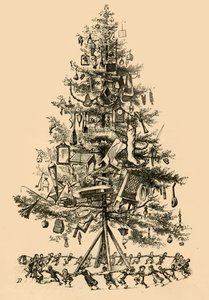 Barnen dansade gayly Around The Tree, 1882. av Unbekannt