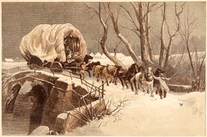 Julvagnen, 1866 av Unbekannt