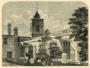 The Church of Allhallows, Barking, 1750, c1872. av Unbekannt