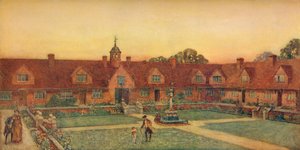Churchill Cottages, Somerset. Silcock och Reay, arkitekter, 1907 av Unbekannt